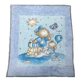 Cobertor Raschel para Berço 500g/m² 80x110cm Ursinho Realce Premium Sultan - 4