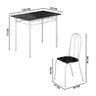 Mesa de Jantar 4 Lugares para Apartamento Pequeno Branca Realeza Teixeira - 4