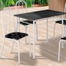 Mesa de Jantar 4 Lugares para Apartamento Pequeno Branca Realeza Teixeira - 3