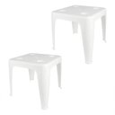 Ver imagem 1 de Mesa Quadrada Plástica Apoio Multiuso Porta Copos Mor 02 Und