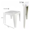 Ver imagem 3 de Mesa Quadrada Plástica Apoio Multiuso Porta Copos Mor 02 Und