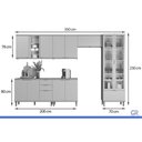 Ver imagem 3 de Cozinha Modulada 6 Peças 11 Portas Bless CZ675 Off Linea
