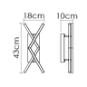 Arandela de Led Rappe com 2 Perfis 28W - 2