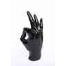 Escultura Mão Gesto OK Preta - 2
