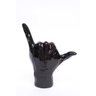 Escultura Mão Gesto Hang Loose Surf Preta - 3
