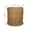 Cesto Artesanal Natural De Alga Marinha Desidratada 23x24cm - 3