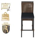 Ver imagem 4 de Mesa Bistro e 2 Banquetas Roma Preta Corda Náutica 12 Marrom