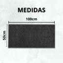 Ver imagem 4 de Tapete Passadeira 50x100 Class Quarto Peludo Cinza Chumbo