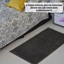 Ver imagem 2 de Tapete Passadeira 50x100 Class Quarto Peludo Cinza Chumbo