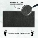Ver imagem 6 de Tapete Passadeira 50x100 Class Quarto Peludo Cinza Chumbo