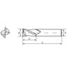 Fresa Topo Reto Hss-co - 11,0mm - 2 Cortes Eds - 801/1 Curta - Din 327 B Tin - Osg - 2