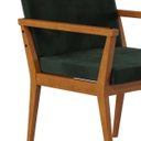 Ver imagem 3 de Kit Poltrona Decorativa em Veludo Tip Verde Musgo / Amêndoa