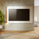 Ver imagem 1 de Painel TV até 65" Suspenso 217cm Detalhe Ripado com LED Samira C04 - D'Rossi