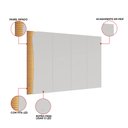 Ver imagem 4 de Painel TV até 65" Suspenso 217cm Detalhe Ripado com LED Samira C04 - D'Rossi
