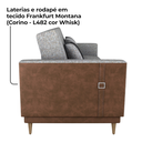 Ver imagem 7 de Sofa Cama 2 Lugares 203 Cm Linho Plano Milenum Palha Corino Whisk Milani Store