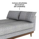 Ver mais imagens de Sofa Cama 2 Lugares 203 Cm Linho Plano Milenum Palha Corino Whisk Milani Store