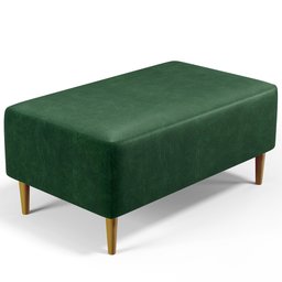 Puff Decorativo Sala de Estar Cléo W01 Pés Palito 90cm Facto Verde Musgo - 1 Puff Decorativo Sala de Estar Cléo W01 Pés Palito 90cm Facto Verde Musgo - 1