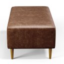 Ver imagem 7 de Puff Decorativo Sala de Estar Cléo W01 Pés Palito 90cm Couríssimo Marrom