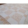 Tapete para Sala Cru e Bege 1.50x2.00 Felpudo Quadriculado - 5