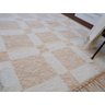 Tapete para Sala Cru e Bege 1.50x2.00 Felpudo Quadriculado - 7
