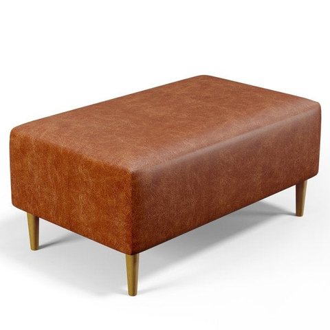 Puff Decorativo Sala de Estar Cléo W01 Pés Palito 90cm