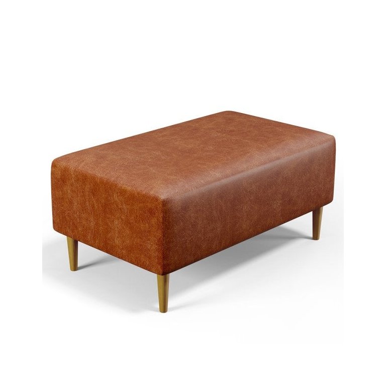 Puff Decorativo Sala de Estar Cléo W01 Pés Palito 90cm