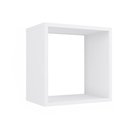 Ver imagem 1 de Nicho de Parede Percasa Quadrado 33X33cm MDP 15mm Branco Acabamento Lacca Suporta 2kg
