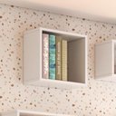 Ver imagem 4 de Nicho de Parede Percasa Quadrado 33X33cm MDP 15mm Branco Acabamento Lacca Suporta 2kg