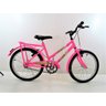 Bicicleta Feminina Infantil Poti Aro 20 Paralama E Bagageiro cor:Rosa Neon - 1
