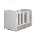 Ver imagem 4 de Quarto Infantil do Bebê com Berço Cômoda Premium Infantil e Guarda Roupa Cantinho do Bebê Cor Branco