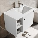 Ver imagem 4 de Conj Gabinete C/ Espelheira e Cuba para Banheiro Éden Branco