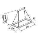 Ver imagem 4 de Lustre Pendente Newline Fit Led 743 Bivolt Preto