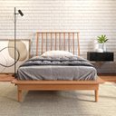 Ver imagem 5 de Cama Solteiro em Madeira Maciça Nordik Marrom/Caramel
