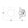 Spot de LED Taschibra Alltop Mr16 Redondo 5W Bivolt 4000K Luz Neutra - 2