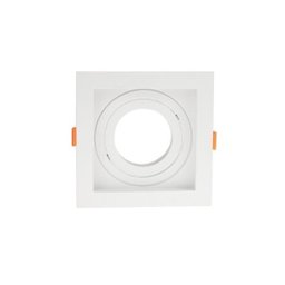 Spot de Embutir Recuado Nordecor Flea para 1 Lâmpada Par 20 Quadrado Branco - 1