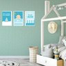 Quadro decorativo infantil sonhe alto meu menino sem acrílico 30x20 branco - 1