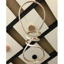 Ver mais imagens de Lustre Luminaria Pendente Arco Aneis Infinito LED 3 em 1 Decorativa Luxo Moderno Sala Quarto Residen
