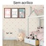 Quadro decorativo infantil sonhe alto nossa menina sem acrílico 40x30 marrom - 5