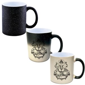 Caneca Mágica Glitter Muda de Cor Y2 Ganesha Mítico