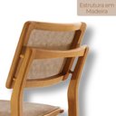 Ver imagem 5 de Conjunto com 2 Banquetas em Madeira Eloá Bege/Milano/Imbuia Marrom