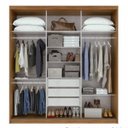 Ver imagem 3 de Guarda-Roupa Casal com Espelho 3 Portas Aquarius Lopas Rovere Naturale/Off-White/Roverenaturale