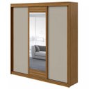 Ver imagem 2 de Guarda-Roupa Casal com Espelho 3 Portas Aquarius Lopas Rovere Naturale/Off-White/Roverenaturale
