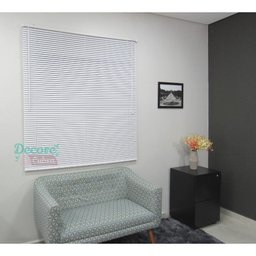 Persiana Horizontal PVC 25mm BLOCK LUXO 120larg x 160alt Branca - Quarto/Sala/ Escritório/Cozinha/La - 4