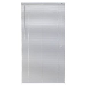 Persiana Horizontal PVC 25mm BLOCK LUXO 120larg x 160alt Branca - Quarto/Sala/ Escritório/Cozinha/La