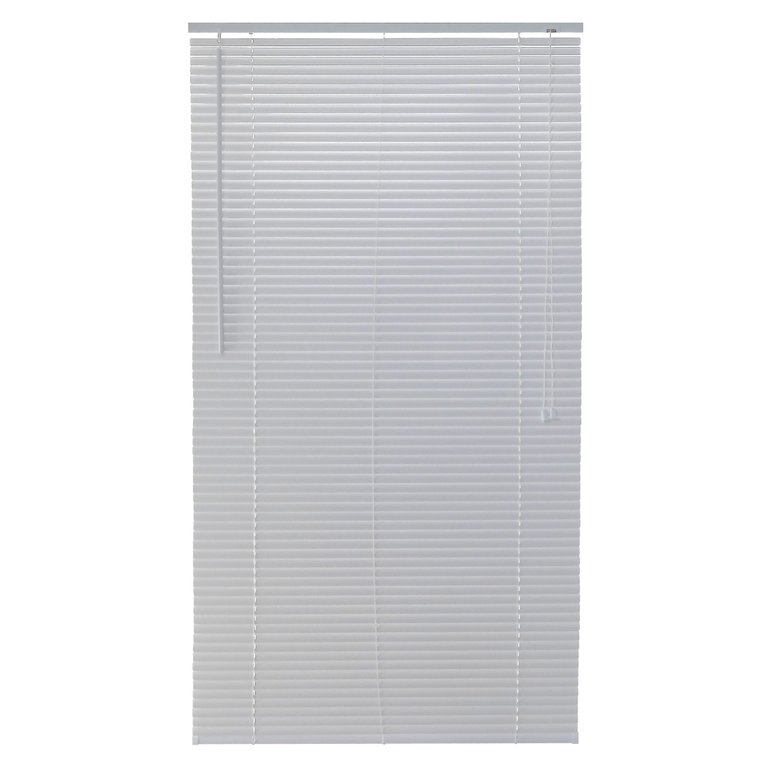 Persiana Horizontal PVC 25mm BLOCK LUXO 120larg x 160alt Branca - Quarto/Sala/ Escritório/Cozinha/La