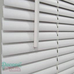Persiana Horizontal PVC 25mm BLOCK LUXO 120larg x 160alt Branca - Quarto/Sala/ Escritório/Cozinha/La - 2