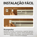 Ver imagem 5 de Persiana Horizontal Pvc 25mm Block Luxo 120larg X 160alt Branca - Quarto/sala/ Escritório/cozinha/la