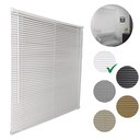 Ver imagem 3 de Persiana Horizontal Pvc 25mm Block Luxo 140larg X 160alt Branca - Quarto/sala/ Escritório/cozinha/la