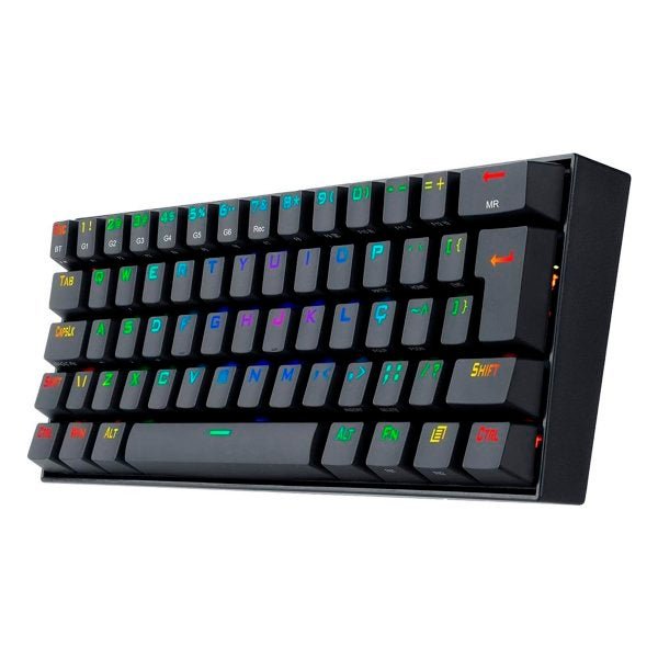 Teclado Mecânico Gamer Redragon Draconic Rgb Bluetooth Abnt2: Preto - 7
