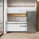Ver imagem 1 de Kit Cozinha Compacta Line 3 Peças 1 Gaveta MDF Cinza Gris e Branco Supremo Kit'S Paraná